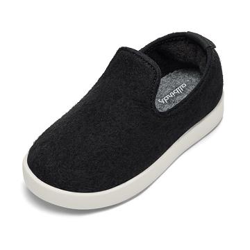 Beige / Black Allbirds Smallbirds Wool Loungers Kids' Slip On Shoes | IN1869QM