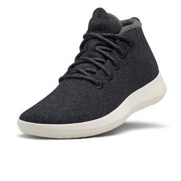 Beige / Black Allbirds Wool Runner-up Mizzles Men's Sneakers | IN1034RV