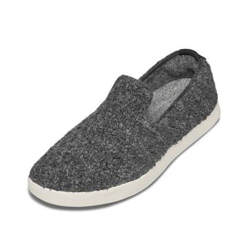 Beige / Grey Allbirds Wool Lounger Fluffs Men's Slip On Shoes | IN1090MQ