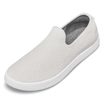 Beige / White Allbirds Tree Loungers Men's Slip On Shoes | IN1114WN