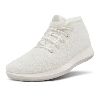 Beige / White Allbirds Wool Runner-up Fluffs Men's High Tops | IN1224CT