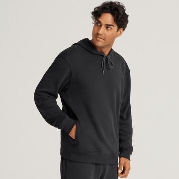 Black Allbirds R&R Men's Hoodie | IN1334HA