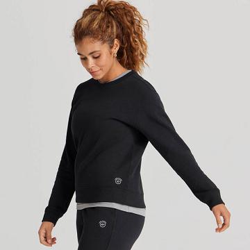 Black Allbirds R&R Sweat Women's Shirts | IN1754SG