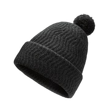 Black Allbirds The Pom Beanie Men's Hats | IN1402MQ