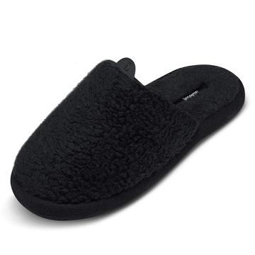 Black Allbirds Wool Dwellers Men's Slippers | IN1081OK