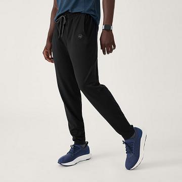 Black Allbirds Wool Performance Men's Pants | IN1314PJ