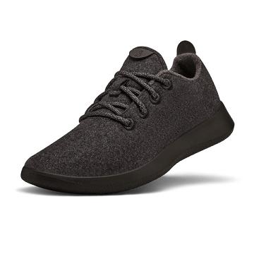 Black Allbirds Wool Runner Men's Sneakers | IN1068CT