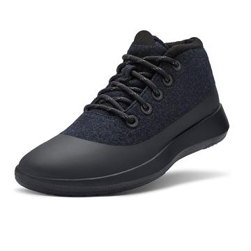 Black Allbirds Wool Runner-up Mizzle Plus Women's High Tops | IN1652PJ