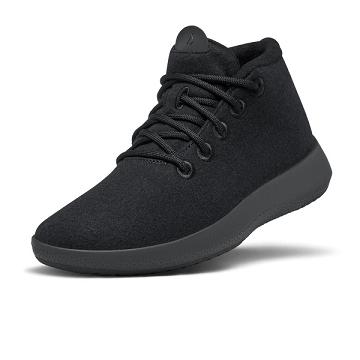 Black Allbirds Wool Runner-up Mizzles Men's Sneakers | IN1036WN