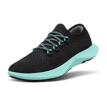 Black / Mint Allbirds Tree Dasher 2 Men's Running Shoes | IN1194MQ