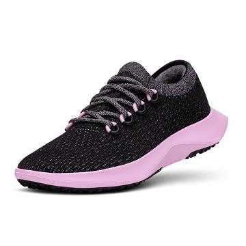 Black / Pink Allbirds Tree Dasher 2 Men's Running Shoes | IN1195NW