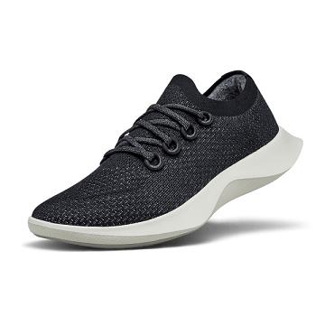 Black / White Allbirds Tree Dasher 1 Women's Running Shoes | IN1599AH