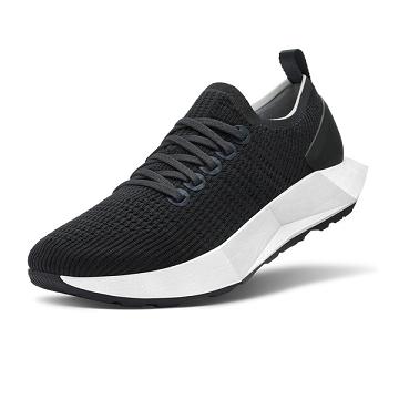 Black / White Allbirds Tree Flyers Men's Running Shoes | IN1185OK