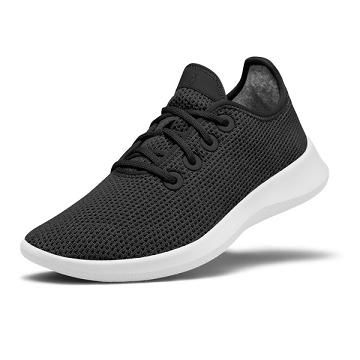 Black / White Allbirds Tree Runner Men's Sneakers | IN1077DF