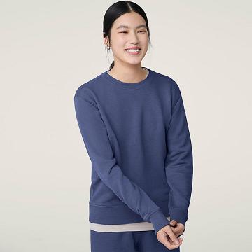 Blue Allbirds R&R Sweat Women's Shirts | IN1759UZ