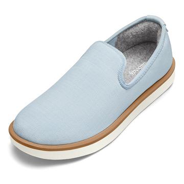 Blue Allbirds Wool Lounger Woven Men's Slip On Shoes | IN1085TC