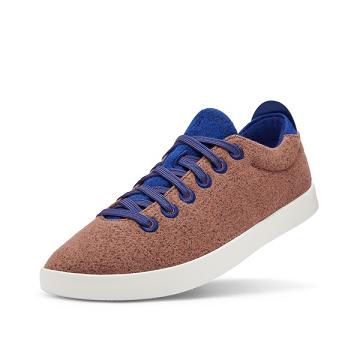 Blue / Brown Allbirds Wool Pipers Men's Sneakers | IN1030IL