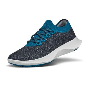 Blue / Grey Allbirds Wool Dasher Mizzles Women's Waterproof Shoes | IN1704PJ