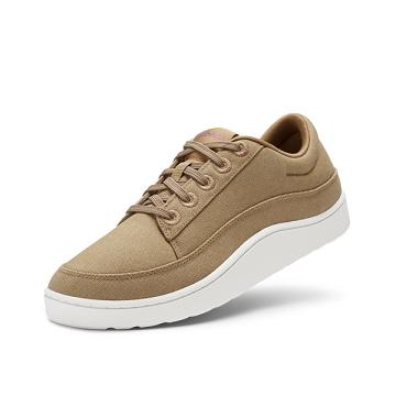 Brown Allbirds Canvas Pacers Men's Sneakers | IN1003OK