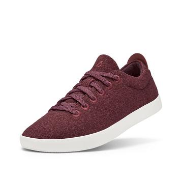 Burgundy Allbirds Wool Pipers Men's Sneakers | IN1028PJ