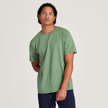 Green Allbirds Allgood Cotton Men's T Shirts | IN1296WN