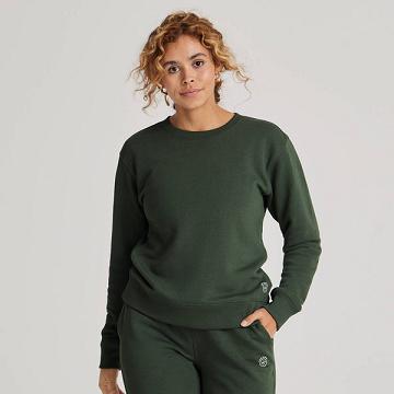 Green Allbirds R&R Sweat Women's Shirts | IN1756PJ