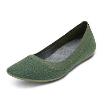 Green Allbirds Wool Breezers Women's Flat Shoes | IN1679OK