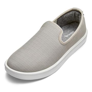 Grey Allbirds Wool Lounger Woven Men's Slip On Shoes | IN1086RV