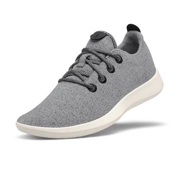 Grey / White Allbirds Wool Runner Men's Sneakers | IN1063QM