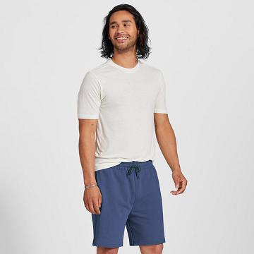 Navy Allbirds R&R Sweat Men's Shorts | IN1303XY