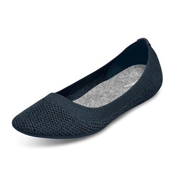 Navy Allbirds Tree Breezers Women's Flat Shoes | IN1676SG