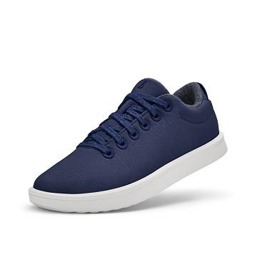 Navy Allbirds Wool Piper Woven Men's Sneakers | IN1009EB