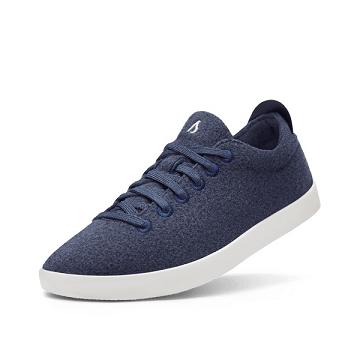 Navy Allbirds Wool Pipers Men's Sneakers | IN1029OK