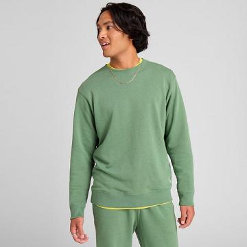 Olive Allbirds R&R Sweat Men's Shirts | IN1304ZU