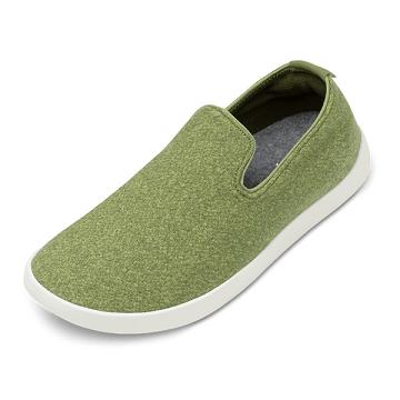 Olive Allbirds Wool Loungers Men's Slip On Shoes | IN1092BE