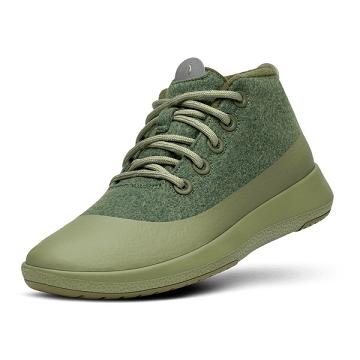 Olive Allbirds Wool Runner-up Mizzle Plus Men's High Tops | IN1226ZU