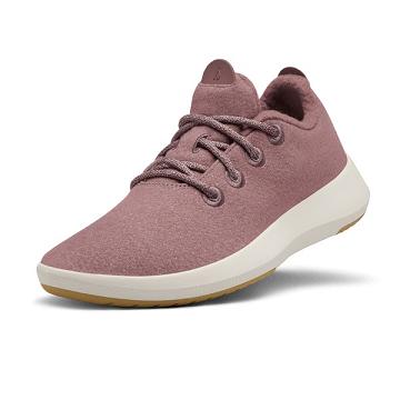 Pink / White Allbirds Wool Mizzles Men's Waterproof Shoes | IN1260SG