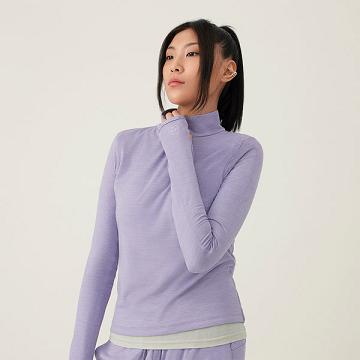 Purple Allbirds Performance Quarter Zip Women's Hoodie | IN1774KO