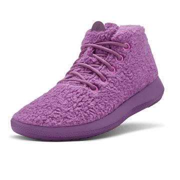 Purple Allbirds Wool Runner-up Fluffs Men's High Tops | IN1222BE