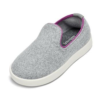 Silver Allbirds Smallbirds Wool Loungers Kids' Slip On Shoes | IN1873VR