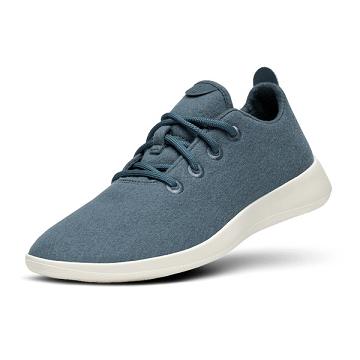 Silver / White Allbirds Wool Runner Men's Sneakers | IN1064MQ