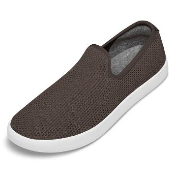 Taupe / White Allbirds Tree Loungers Men's Slip On Shoes | IN1110YX