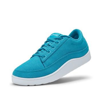 Turquoise Allbirds Canvas Pacers Men's Sneakers | IN1002PJ