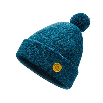 Turquoise Allbirds The Pom Beanie Men's Hats | IN1405VR