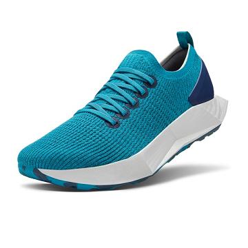 Turquoise Allbirds Tree Flyers Men's Running Shoes | IN1179GS