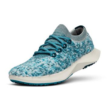 Turquoise Allbirds Wool Dasher Fluffs Men's Running Shoes | IN1125IN