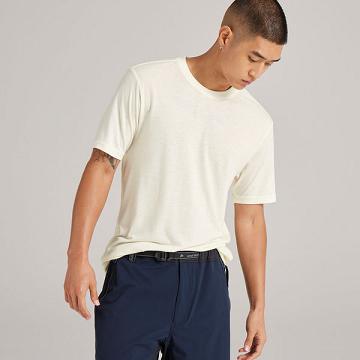 White Allbirds Sea Men's T Shirts | IN1285DF