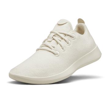 White Allbirds Wool Runner Women's Sneakers | IN1492FD