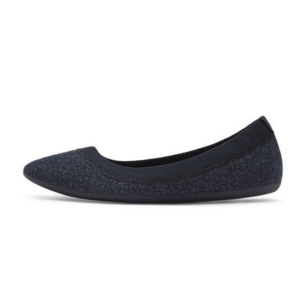 Beige / Black Allbirds Wool Breezers Women's Flat Shoes | IN1678PJ