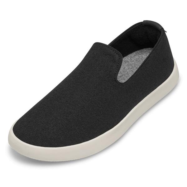 Beige / Black Allbirds Wool Loungers Men\'s Slip On Shoes | IN1098KO